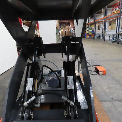 2 Ton Hydraulic Lift Table 96" x 48" 115V 1Ph 16"-59" Lift Tested