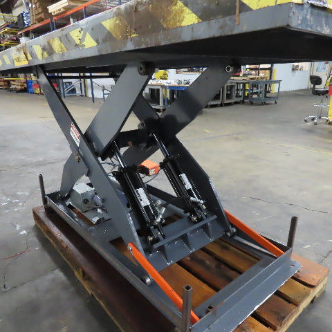 2 Ton Hydraulic Lift Table 96" x 48" 115V 1Ph 16"-59" Lift Tested