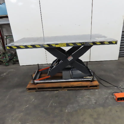 2 Ton Hydraulic Lift Table 96" x 48" 115V 1Ph 16"-59" Lift Tested