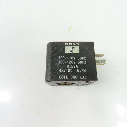 Ross 306 K33 Pneumatic Solenoid Coil 110/120V Coil 48VDC