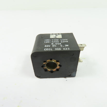 Ross 306 K33 Pneumatic Solenoid Coil 110/120V Coil 48VDC