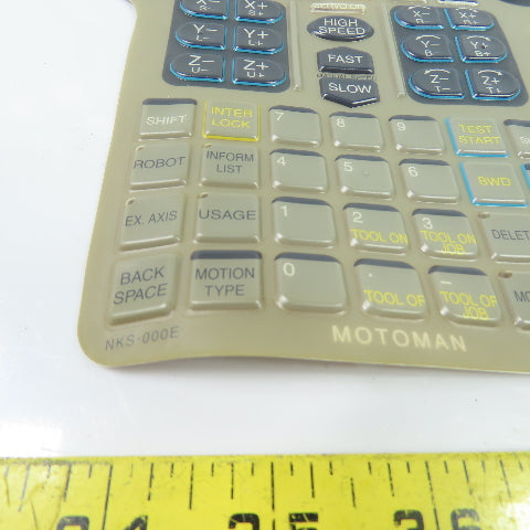 Motoman NKS-000E Robot Teach Pendant Membrane Keypad Overlay