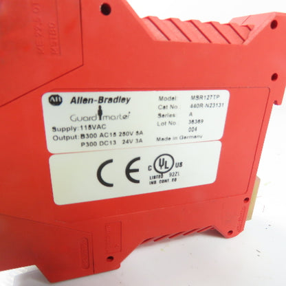 Allen-Bradley 440R-N23131 Guardmaster MSR127TP Safety Relay 115VAC Ser A