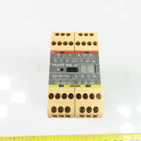 ABB PLUTO B20 v2 2TLA020070R4600 24VDC Programmable Safety Controller 20-I/O