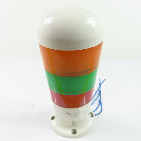 Federal Signal RSL-WML 3-Tier LED Stack Tower Light Amber Green Red 12/24VAC/DC