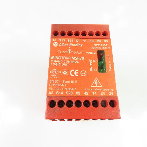 Allen-Bradley 440R-D23022 Guardmaster Minotaur MSR7R Safety Relay 110VAC