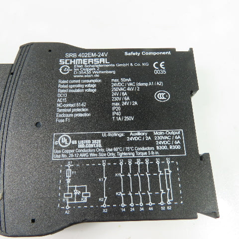 Schmersal SRB 402EM-24V Safety Relay Output Expansion Module 24VDC/VAC
