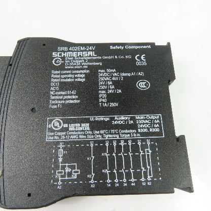 Schmersal SRB 402EM-24V Safety Relay Output Expansion Module 24VDC/VAC