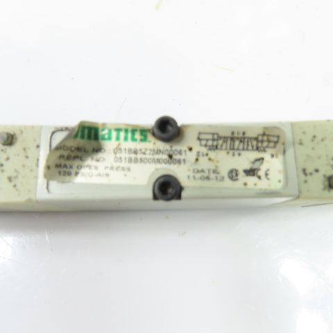 Numatics 051BB500M000061 051BB5Z2MN00061 Pneumatic Solenoid Valve 24VDC 120PSIG
