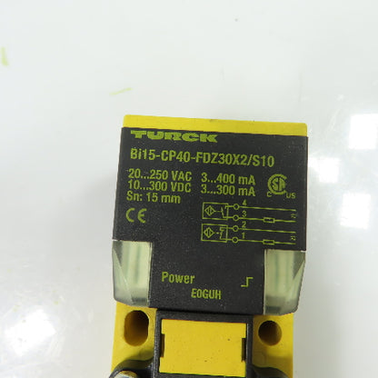 Turck Bi15-CP40-FDZ30X2/S10 15mm Embeddable Inductive Proximity Sensor 20-250VAC