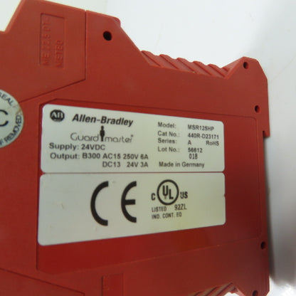 Allen-Bradley 440R-D23171 Guarmaster MSR125HP Safety Relay 24VDC Ser A