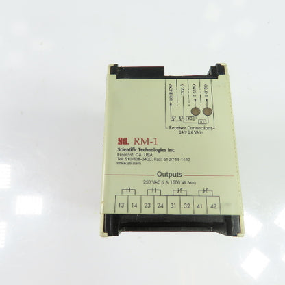 STI 43763-0010 RM-1 Safety Light Curtain Relay 24VDC In 250VAC Output