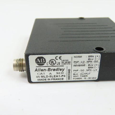 Allen-Bradley 45MLD-8LEA1-P4 10-30VDC Laser Diffuse Photoelectric Sensor