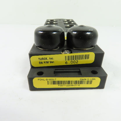 Turck F0077 FDNL-S1600-T 16-Port DeviceNet I/O Block 11-26VDC NEW