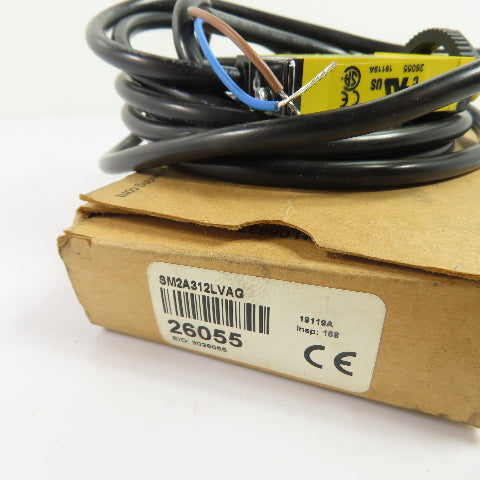 Banner SM2A312LVAG Mini-Beam Retroreflective Photoelectric Sensor 24-240VAC