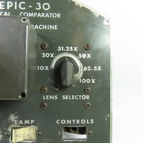Jones & Lamson EPIC-30 Optical Comparator Operator Control Panel