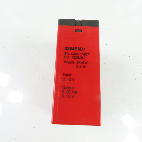 PR Electronics 2284E6D1 Isolation Amplifier 0-10VInput 0-10VOutput 24VDC Supply