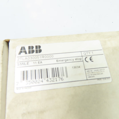 ABB 2TLA030051R0000 SMILE 11 EA Twist-Release Emergency Stop Pushbutton 24VDC