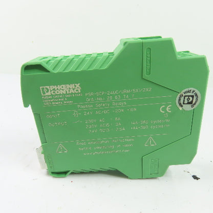 Phoenix Contact 2963747 PSR-SCP-24UC/URM/5X1/2X2 Safety Relay 5NO/2NC 24VAC/DC