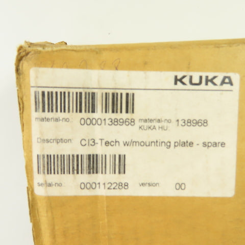 KUKA 00-134-932 CI3-Tech Safety Interface Board w/Mounting Plate