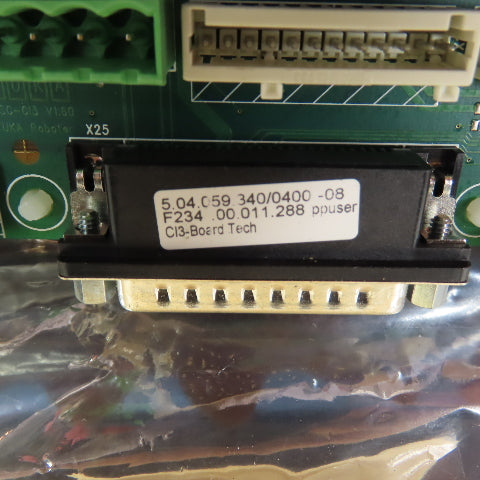 KUKA 00-134-932 CI3-Tech Safety Interface Board w/Mounting Plate
