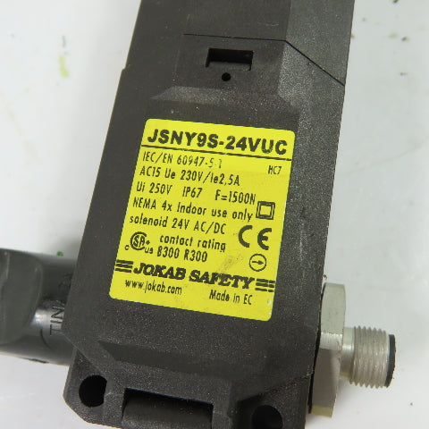 Jokab Safety JSNY9S-24VUC Solenoid Safety Interlock Switch 24V AC/DC IP67
