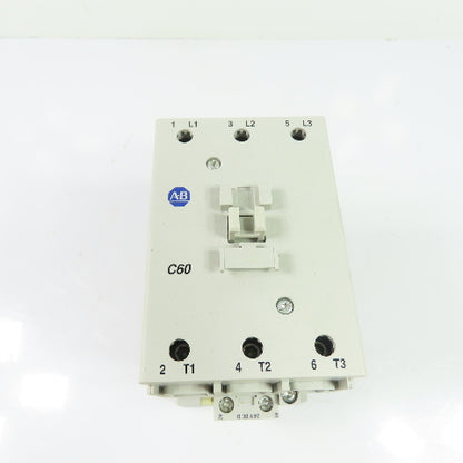 Allen-Bradley 100-C60D*00 60A 3-Pole IEC Contactor 24VDC Coil 600V Ser B