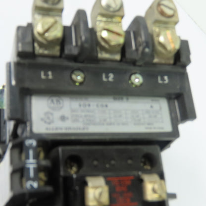 Allen-Bradley 509-COB 45A 3-Pole NEMA Size 2 Motor Starter 115-120V Coil