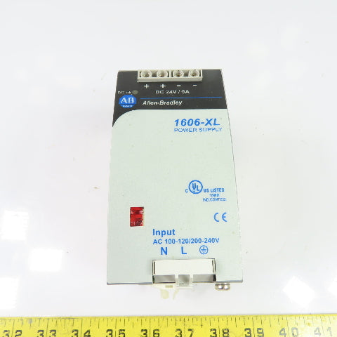 Allen-Bradley 1606-XL120D 24V DC 5A Power Supply 1PH 100-120/200-240VAC Input