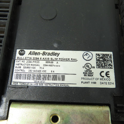 Allen-Bradley 2094-PRS6 6-Axis Slim Power Rail 230/460VAC