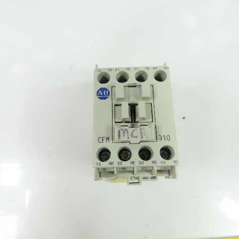 Allen-Bradley 700-CFM310E*A 4-Pole IEC Control Relay 3NO/1NC 24VDC Coil