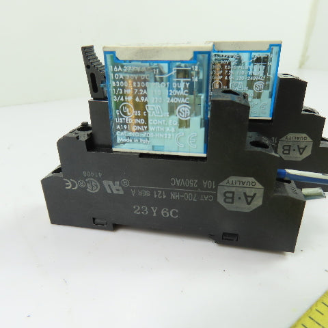 Allen-Bradley 700-HK36Z24-4 Ice Cube Relay 16A 277VAC w/700-HN121 24VDC Coil L/2