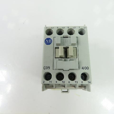 Allen-Bradley 100-C09*400 9A 4-Pole IEC Contactor 600VAC 440/480V Coil