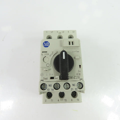 Allen-Bradley 140M-C2N-B25 2.5A 3-Pole Motor Protector Circuit Breaker 600VAC
