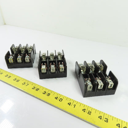 Ferraz Shawmut 30353 30A 3-Pole Class CC Fuse Block 600V Lot of 3
