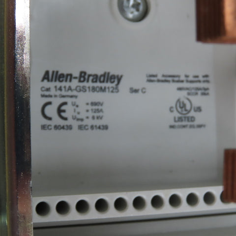 Allen-Bradley IEC Busbar Mounting System w/(5) 141A-GS45*25 690V