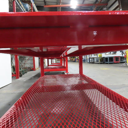 NEW 96"x 48"x 34"H - 1/2" Top Steel Top Rolling Work Bench Welding Table W/Shelf