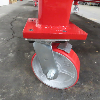 NEW 96"x 48"x 34"H - 1/2" Top Steel Top Rolling Work Bench Welding Table W/Shelf