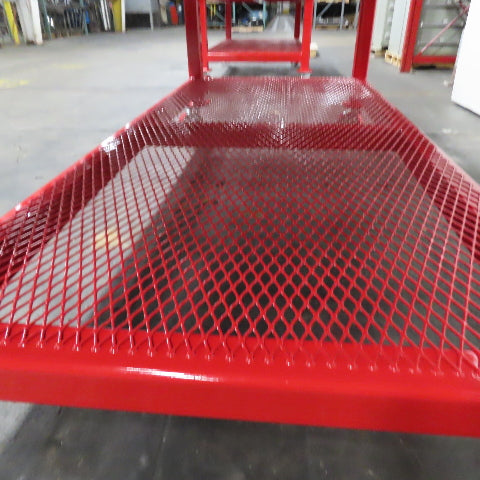 NEW 96"x 48"x 34"H - 1/2" Top Steel Top Rolling Work Bench Welding Table W/Shelf