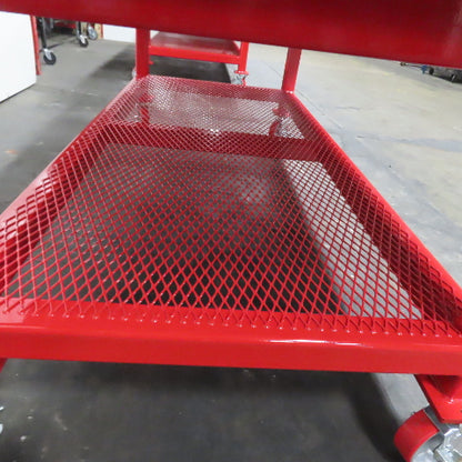 NEW 96"x 48"x 34"H - 1/2" Top Steel Top Rolling Work Bench Welding Table W/Shelf