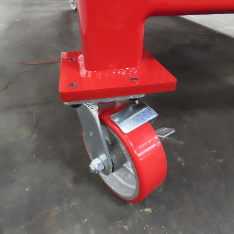 NEW 96"x 48"x 34"H - 1/2" Top Steel Top Rolling Work Bench Welding Table W/Shelf