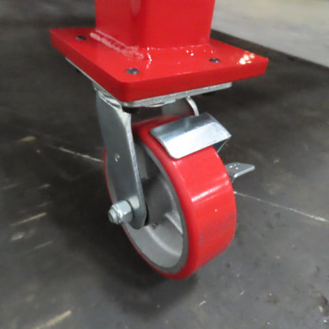 NEW 96"x 48"x 34"H - 1/2" Top Steel Top Rolling Work Bench Welding Table W/Shelf