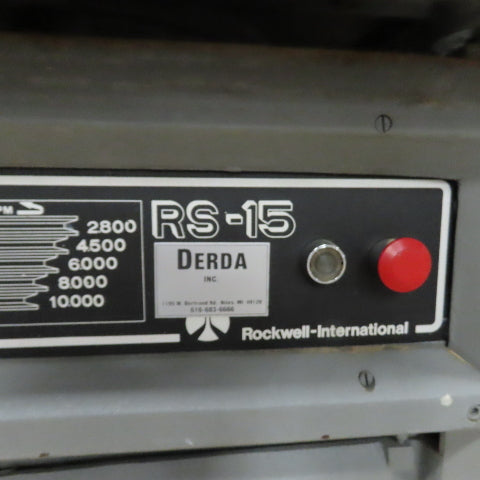 Rockwell-Invicta RS-15 5Hp 5-Speed Wood Shaper w/ Holz Power Feeder 220/460V 3Ph