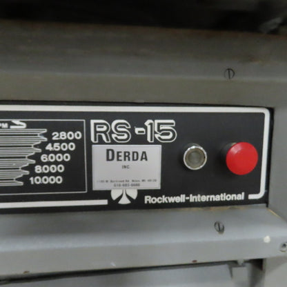 Rockwell-Invicta RS-15 5Hp 5-Speed Wood Shaper w/ Holz Power Feeder 220/460V 3Ph