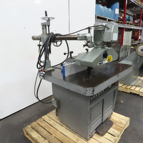 Rockwell-Invicta RS-15 5Hp 5-Speed Wood Shaper w/ Holz Power Feeder 220/460V 3Ph