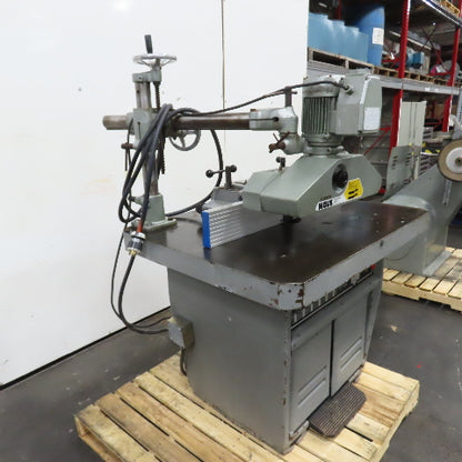Rockwell-Invicta RS-15 5Hp 5-Speed Wood Shaper w/ Holz Power Feeder 220/460V 3Ph