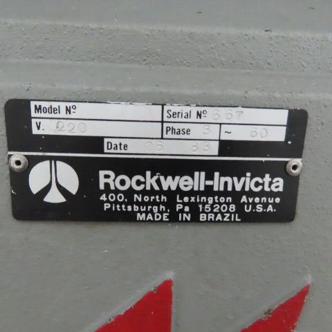 Rockwell-Invicta RS-15 5Hp 5-Speed Wood Shaper w/ Holz Power Feeder 220/460V 3Ph