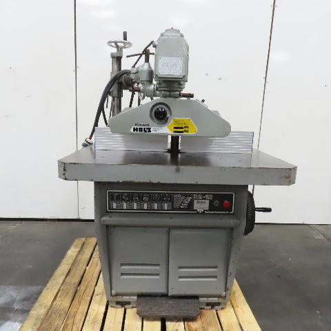 Rockwell-Invicta RS-15 5Hp 5-Speed Wood Shaper w/ Holz Power Feeder 220/460V 3Ph
