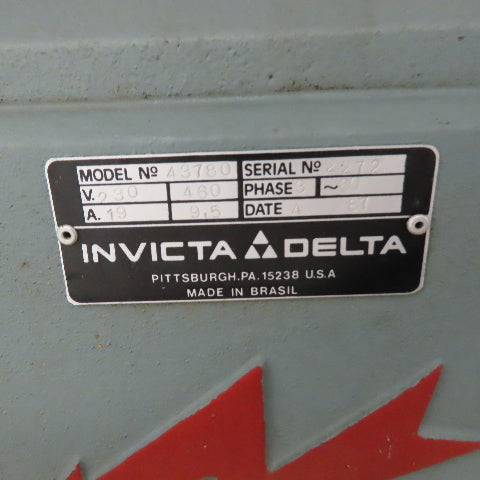 Delta Invicta 43780 RS 15 7.5Hp 5-Speed Wood Shaper w/Holz Power Feeder 220/460V