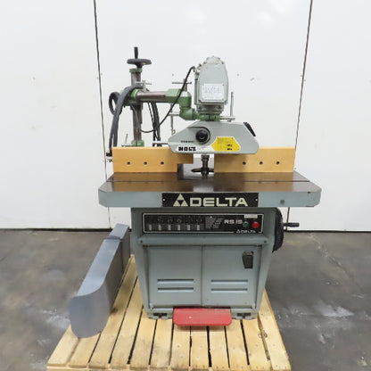 Delta Invicta 43780 RS 15 7.5Hp 5-Speed Wood Shaper w/Holz Power Feeder 220/460V